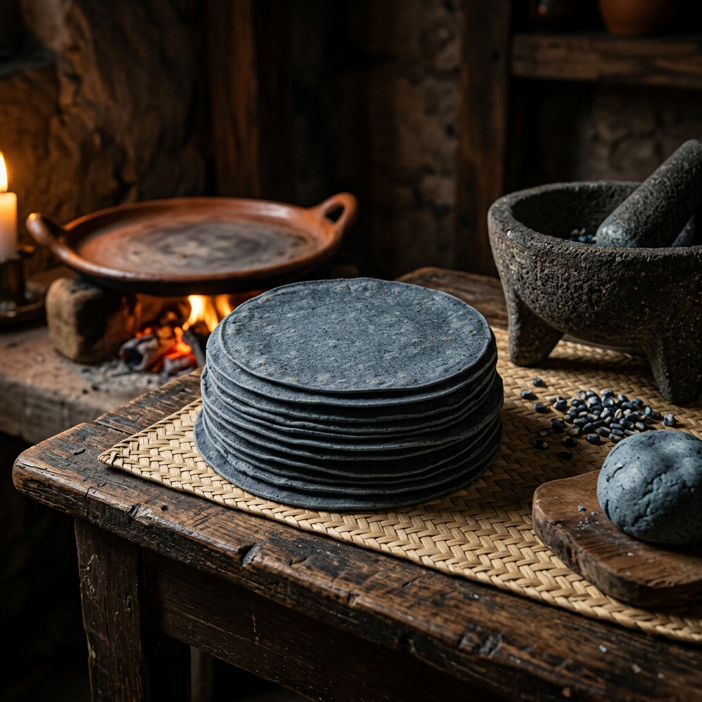Tortillas de maíz nativo nixtamalizadas a mano